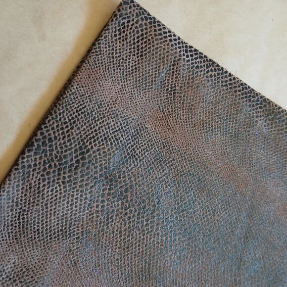 Vintage 90s Valerie Stevens Genuine Brown Leather Snakeskin Pants Size 4 Lined - Picture 5 of 8